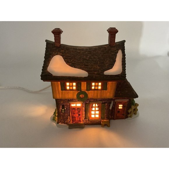 Dept 56 Heritage Village Collection "Ichabod Crane's Cottage" Retired Porcelain - Picture 13 of 16